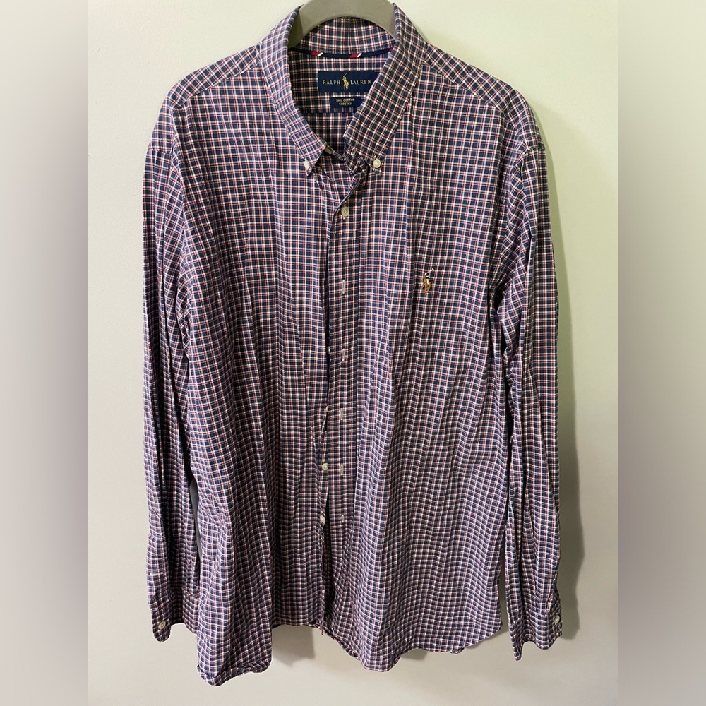 Ralph Lauren long sleeve plaid casual shirt
